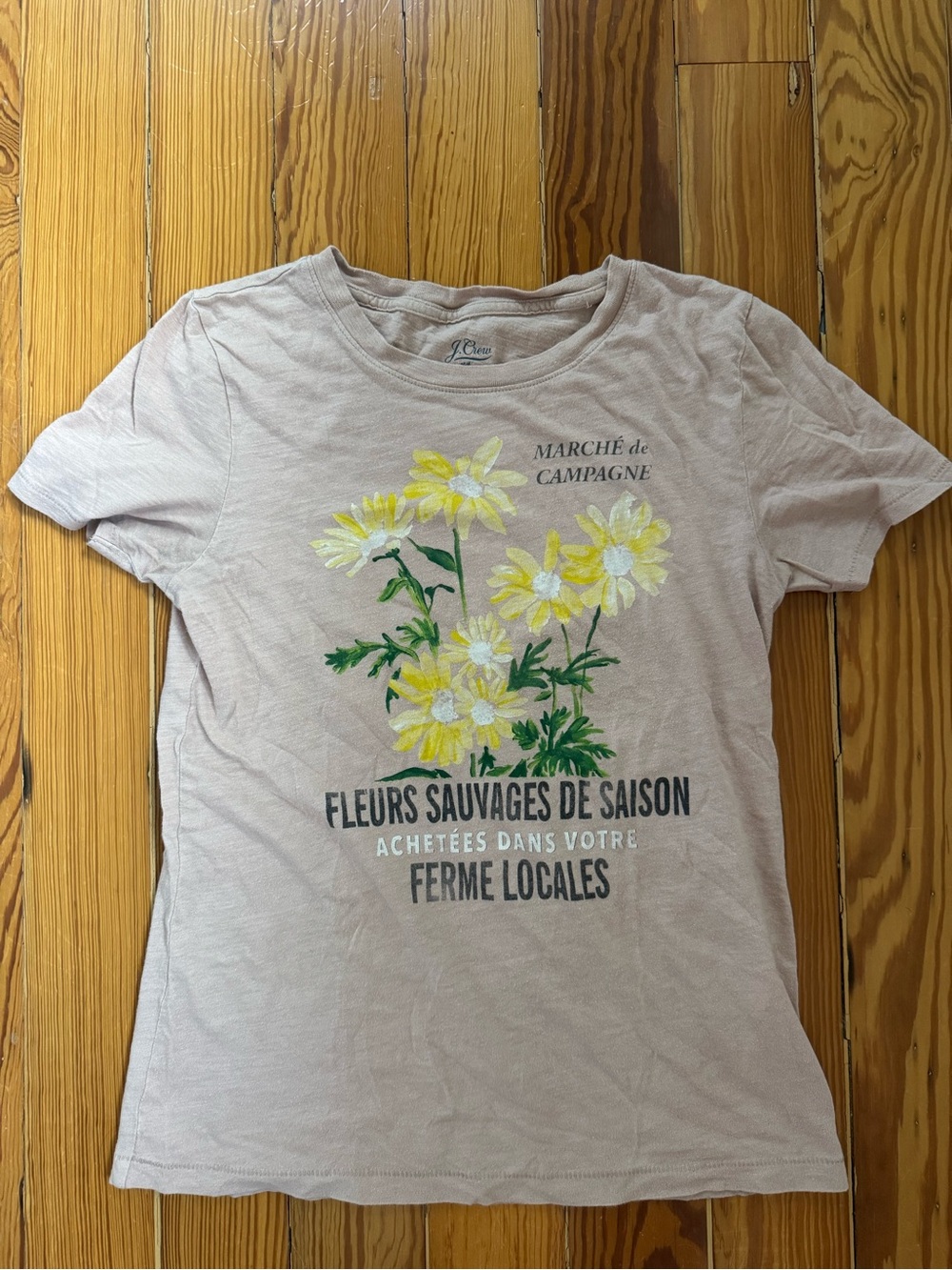 J.Crew "Fleurs Sauvages de Saison" Graphic T-Shirt